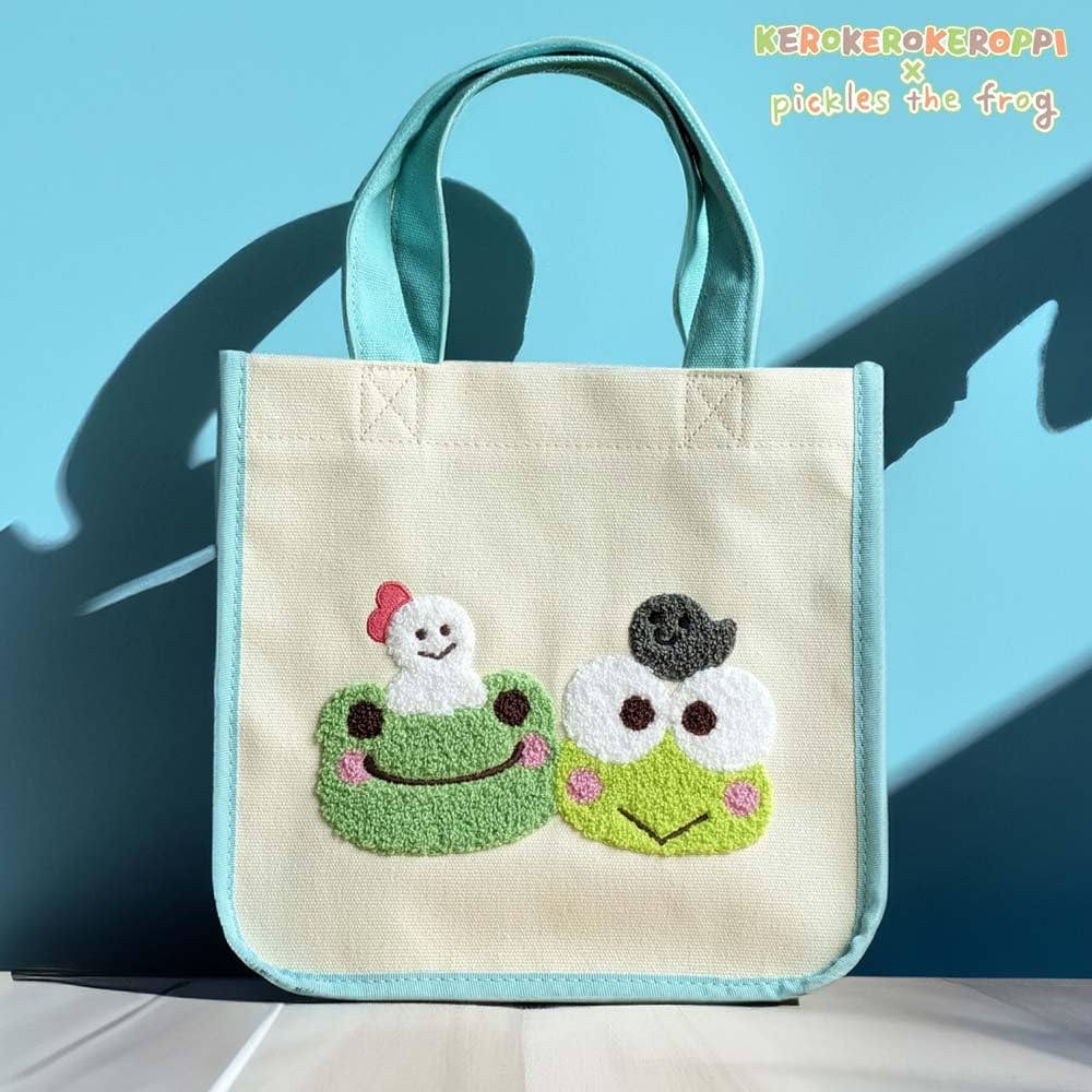 Nakajima Corporation Kerokero Keroppi x Pickles Mini Tote with Gusset 192240-24