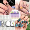 Penna da Disegno per Nail Art 12 Colori Set di Penne per Nail Art Impermeabile Penna per Smalto Asciugatura Rapida Penna per Pittura Graffiti Nail Art