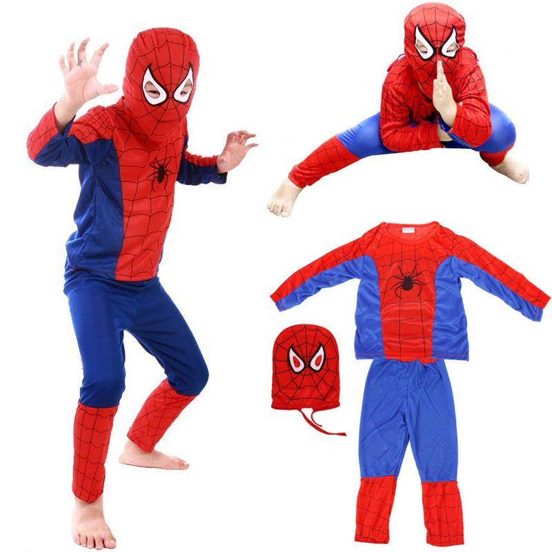Amazing Spider-man Patterned Kids Costume Set For Halloween And Parties