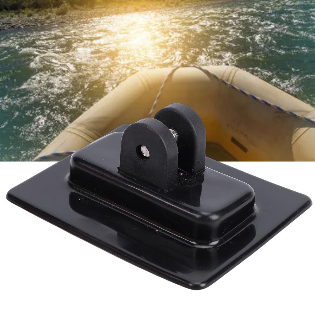 Inflatable Boat Canopy Mount Base PVC Nylon Sun Shade Deck Mount Base for T and U Shape Head Black