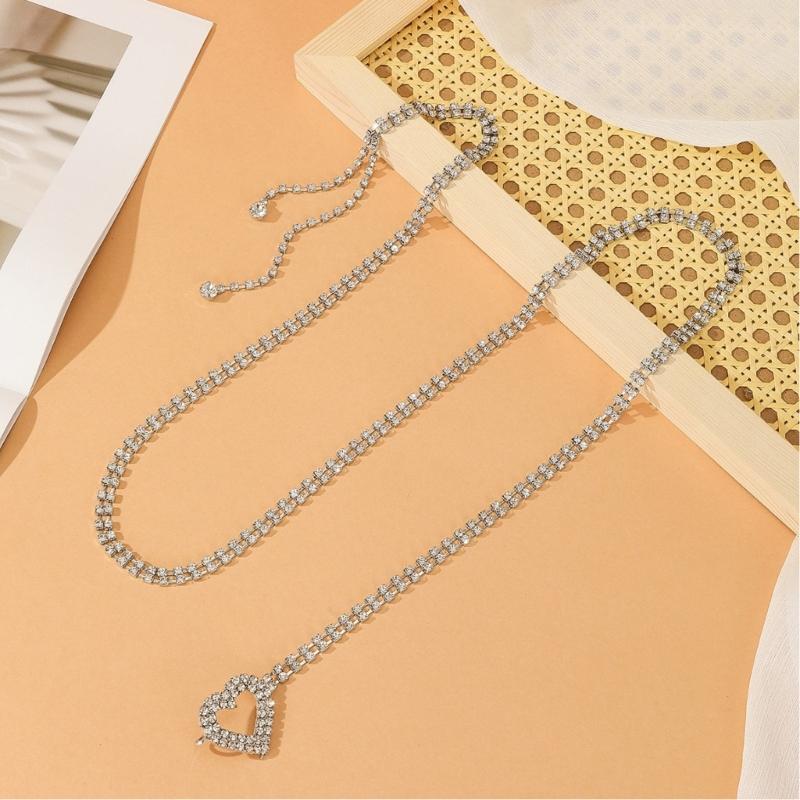 Gothic Waist Belt Stylish Rhinestones Waist Chain Belt Elaborate Chain Belly Chain for Music Festival Belt Waist Chain