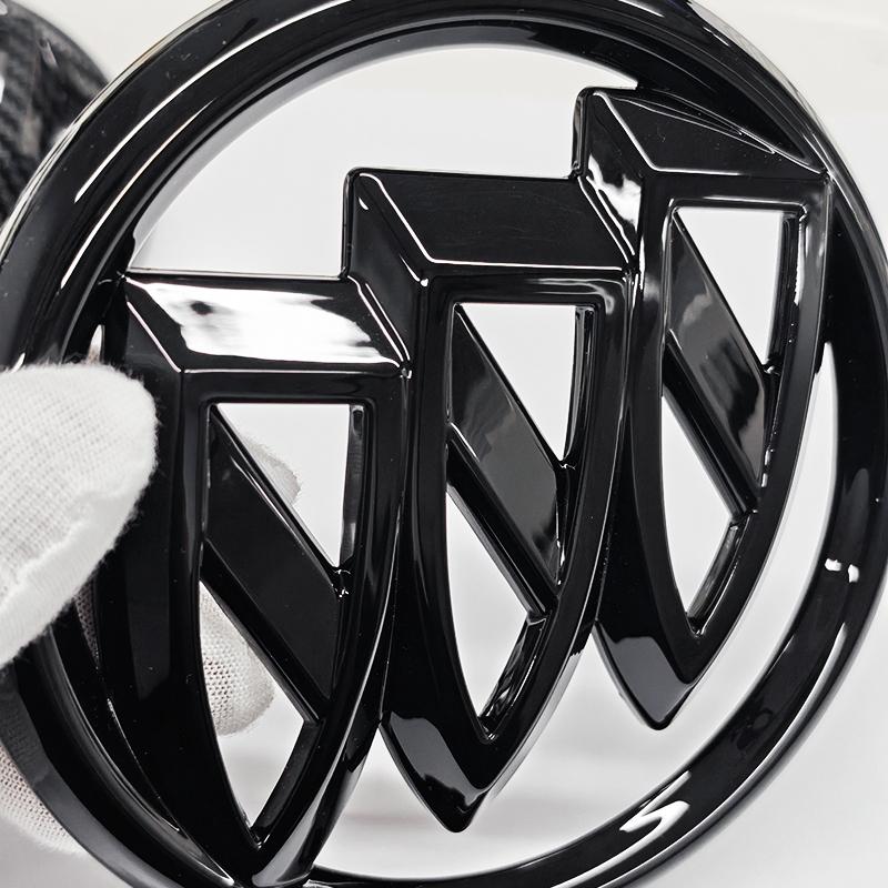 2pcs 3D ABS Car Front Grille Rear Trunk Logo Emblem Sticker For Buick Excelle GT Envision LaCrosse Regal Verano GL6 Badge