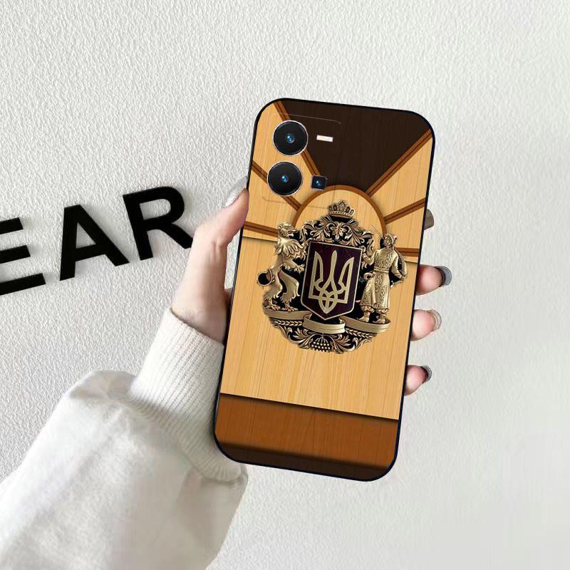 Telefon Fall für VIVO V21E V21 V23 V23E V2109 V20 V25e V25 V17 NEO X60 X80Pro X90 X80 Lite Ukraine Blume Funda fall Capa Zelle