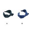 Süßes und modisches Damen-Stirnband mit Punktmuster, Schleife, geknoteten Haarbändern, Punktmuster-Stirnbändern