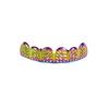 Personalized Rainbow Metal Teeth Jewelry for Rap & Nightclub Performance