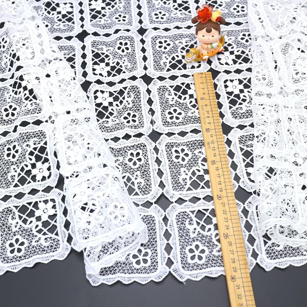 Nuovo Pizzo Ricamato Solubile in Acqua di Seta di Latte, Tovaglia Moda Tessuto per Abiti da Donna