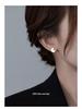 Banyan Tree S925 Silver Brushed Geometric Cutaway Round Earrings for Women - Sweet Cool Style