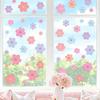 Bohemian Flower Wall Sticker Watercolor Daisy Self-adhesive Pvc Sticker Children's Room Bedroom Living Room Wall Decoration