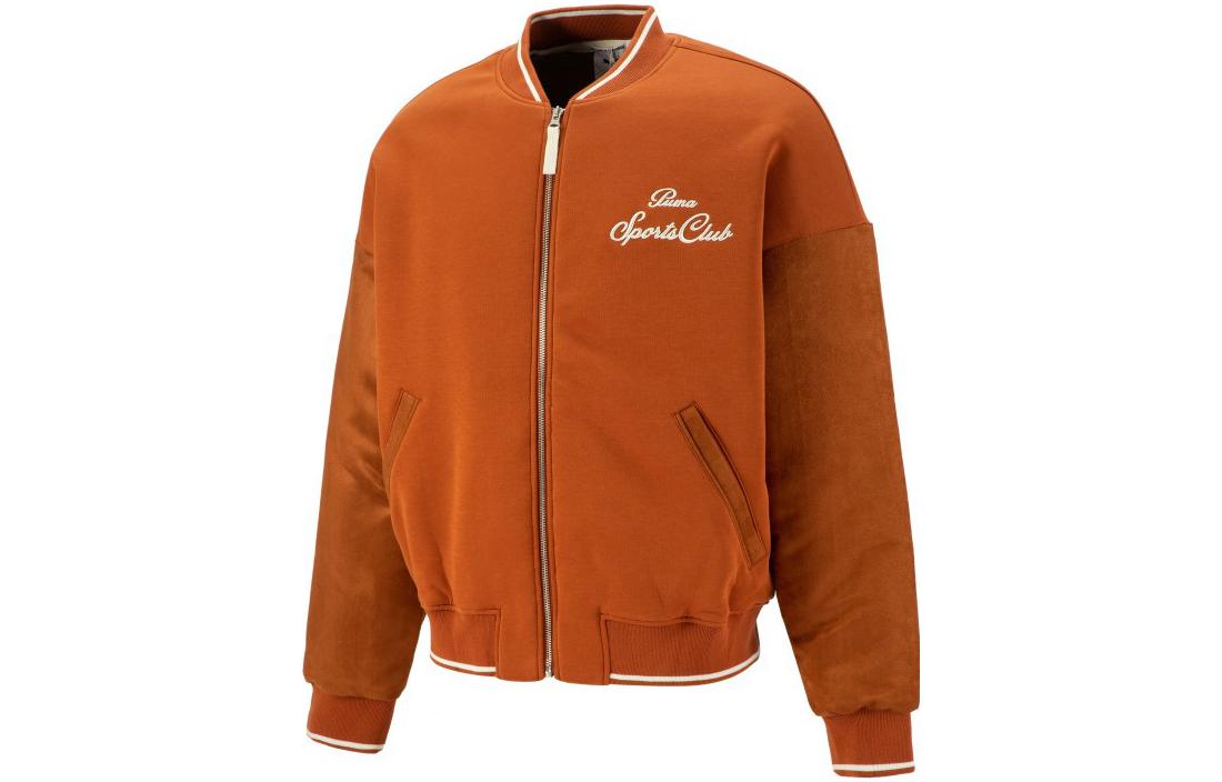 PUMA MMQ Jackets Men s Coffee Baseball Collar Moderate Other 539587-74 S