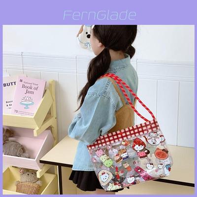 Hello Kitty Pvc Beach Bag For Kids Lightweight Cartoon Travel Organizer For Children