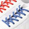 1 Pair Round Shoelaces Precision Weaving Sport Shoe Laces Metal Lace Head Wear-resistant and Non-slip Man Woman Shoe Accessories