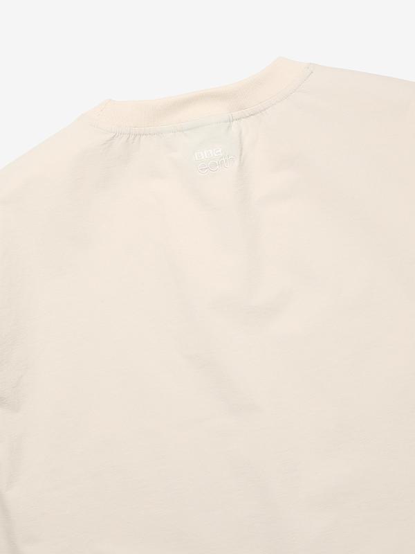 BBC EARTH Ripstop Woven Sweatshirt_Cream