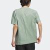 Adidas Wuji Graphic T-shirt With All-over Geometric Print Men Tops Silver Gray Green IA8146