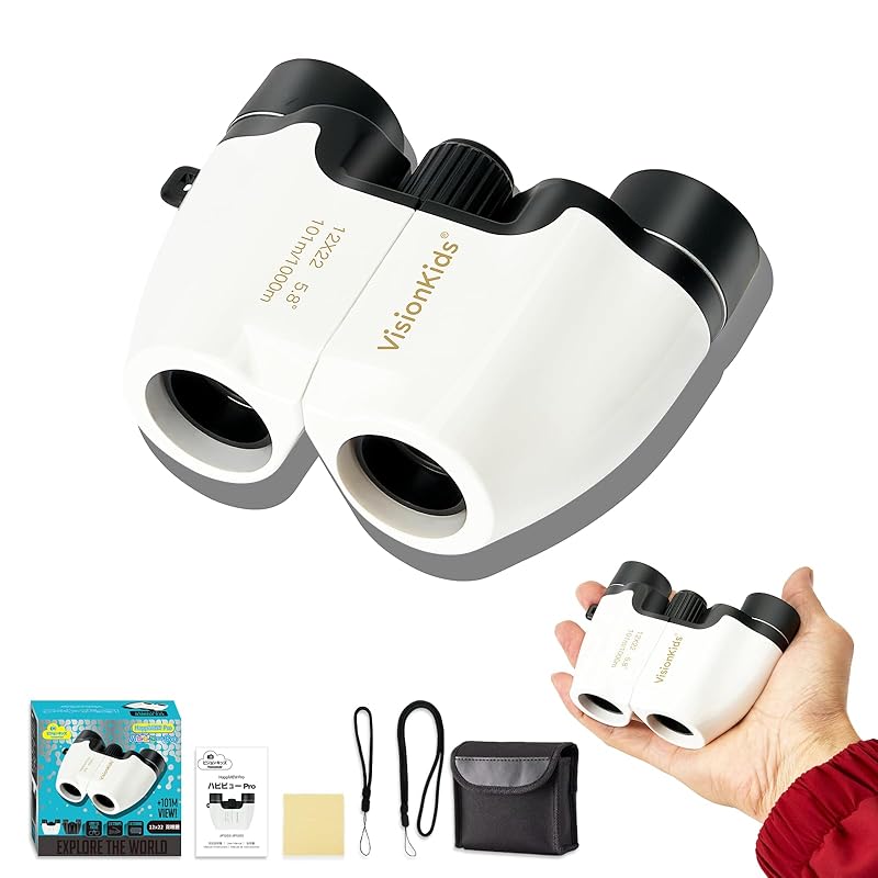 

VisionKids binoculars 12 times Ultra-lightweight 134g [Designed for concerts and live performances] Suitable for stage, sports viewing, and wild bird