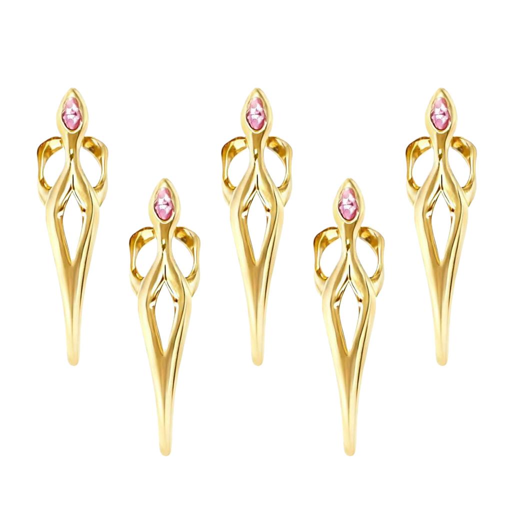 Sottocultura Gothic Punk Design Oscuro Lega Neutra Anello Dito Minoritario per Uomini e Donne Anelli per Unghie Anello Punta Dito
