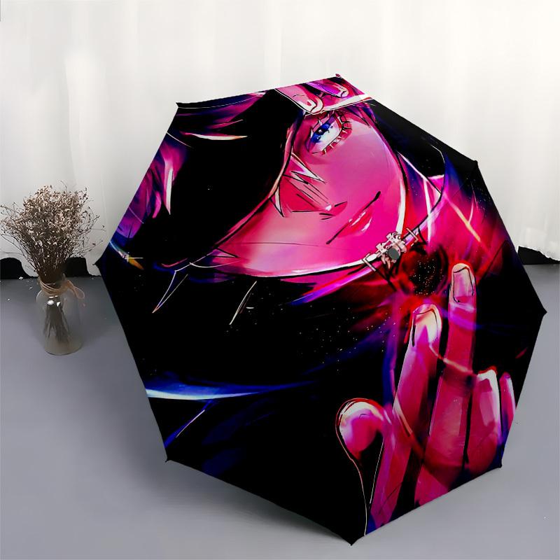 1pc Persona 5 Joker Outdoor Umbrella - Automatic Opening/Closing, Portable Tri-Fold Design, 8-Rib Iron Frame, Perfect Gift for Fans, Travelers, Daily