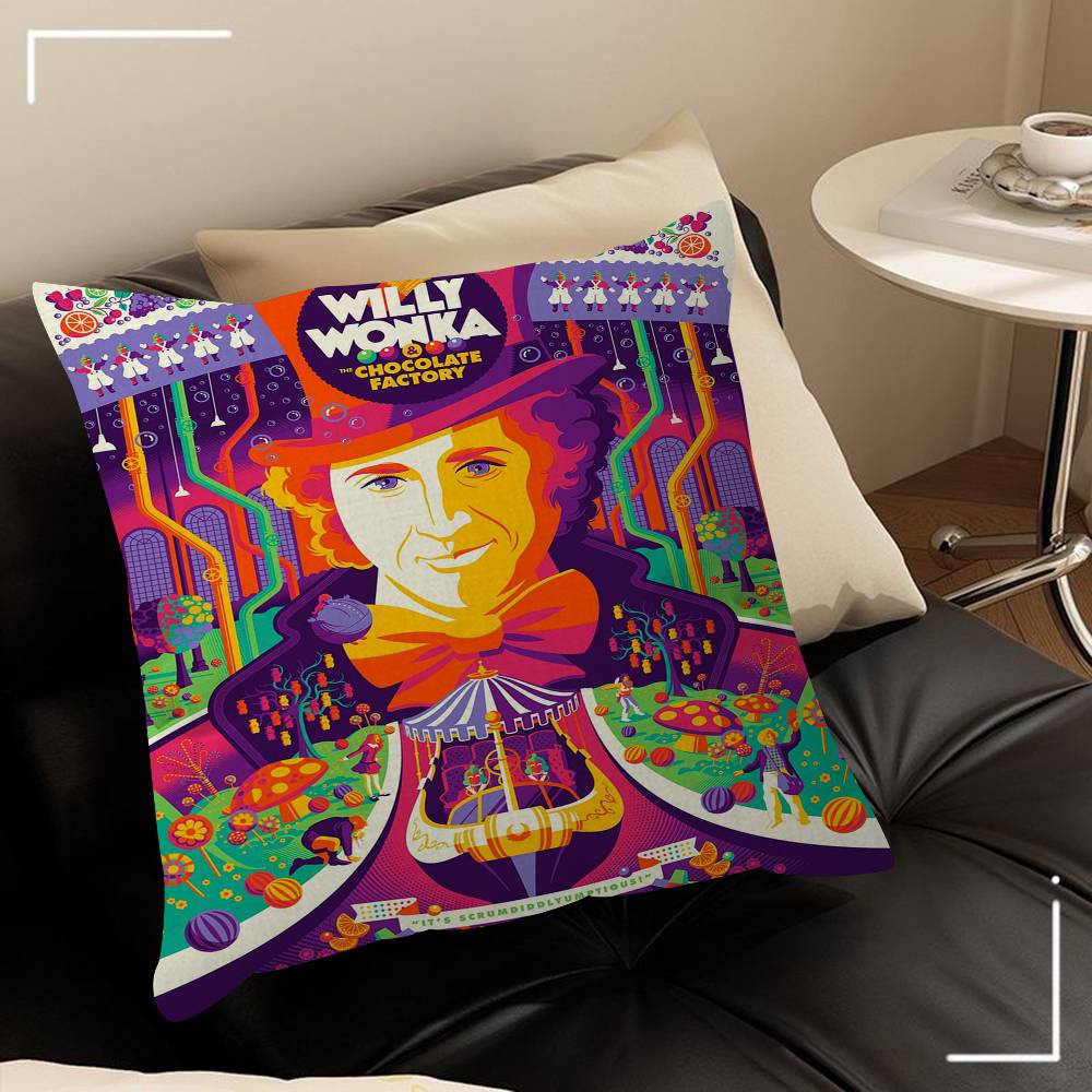WWonkas New Moive Pillow Cushion Cover Pillowcase Living Room Sofa Home Decor Customized