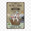 Wellcraft  Pet Husky Dog Are Your Friend Wine Cafe Bath Shop Art Metal Tin Sign Wall  Poster Iron Painting Pub D  CM