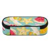 Pencil Pouch Large Capacity 300D Polyester Secure Zipper Closure with Main Compartment Mesh Pocket and Pen Slots for Boys Girls