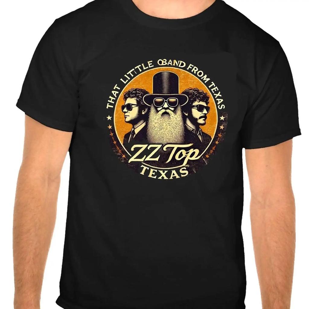 Zz Top T Shirt Zztop Rock Music Logo Black 1365 Vintage Casual Soft Comfortable Slightly Designer Clothes Versatile