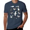Seabirds Waterbirds Tshirt Work Daily Short Sleeve Top