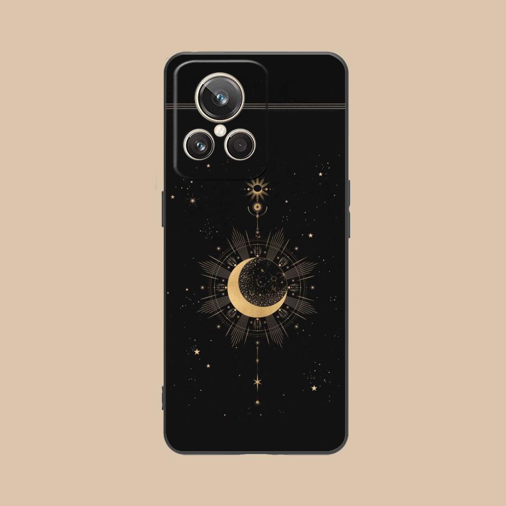 Sun Moon Mobile Cell Phone Case for Realme GT 8 Neo Pro C75 73 71 C67 65 C55 53 C35 31 C20 15 Colorful Printing Cover Cellphones