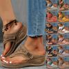 Glitter Sandals For Women Size 8 Thick Soled Wedge Heeled Women'S Outdoor Thong Sandals Fashionable And Casual Sandals For Woman