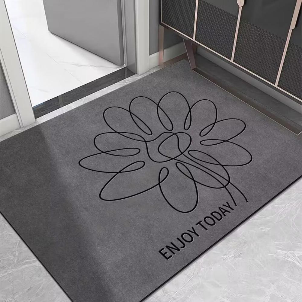 

2шт. Коврик для пола Diatom Mud, впитывающий воду, грязеотталкивающий коврик для двери, нескользящий, быстросохнущий коврик для ног 40*60cm