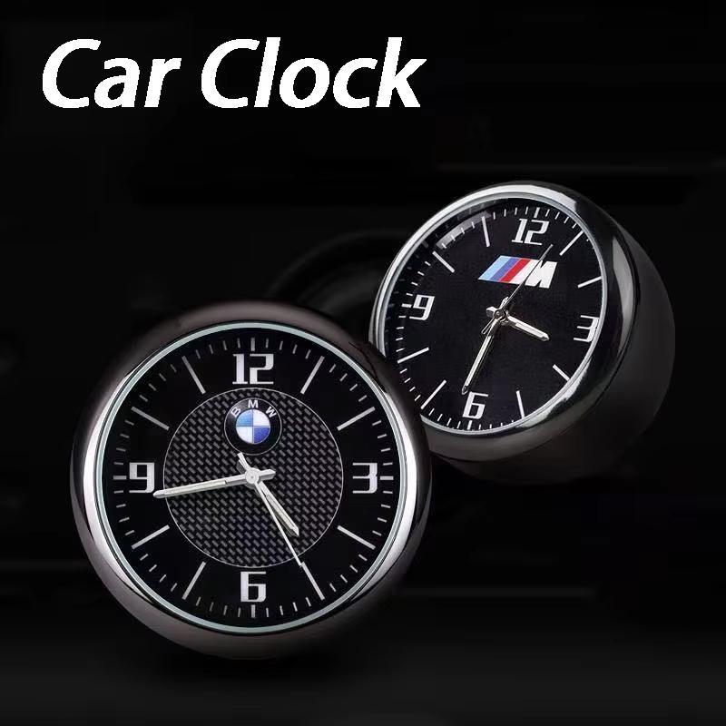 BBIJ5 BMW Car Dashboard Clock, Luminous Auto Interior Watch, Universal Vehicle Time Decor Accessory Fit for BMW 3/5 Series X1/X3/X5/X6