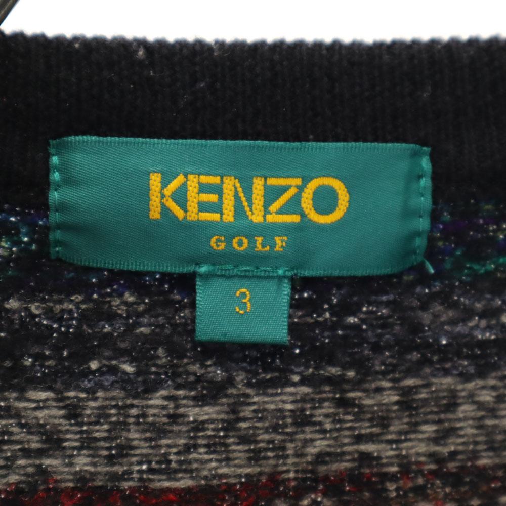 KENZO GOLF 90s Made in Japan Old Long sleeve sweater 3 knit Men's Used