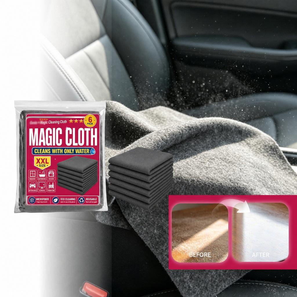 Cleaning cloth, water-absorbing, lint-free, microfiber, kitchen housework, glass cleaning, car cleaning, housework, multi-purpose cleaning cloth