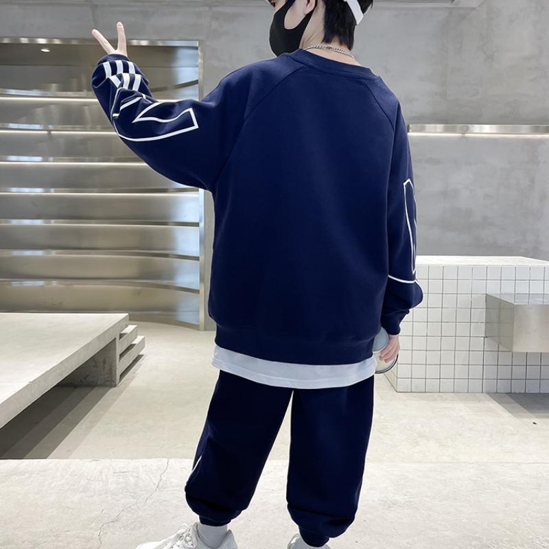 Jungen Sweatshirts + Hosen Kinder Anzüge 2PCS Set Baumwolle Frühling Herbst Baumwolle Jogginganzug Jugendliche Weihnachten Geschenk Kind