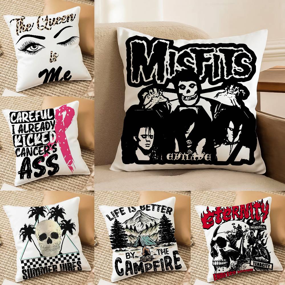 Fashionable Style Handsome Trendy Brands Pillow Case Comfort Sofa Bed Silky Elegant Invisible Zipper Decorative Cushion Cover