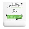 Mousepad - PLANETEE - Aunt Best Time Woman - 22x18 Cm - Non-slip Smooth Surface - HD Sublimation