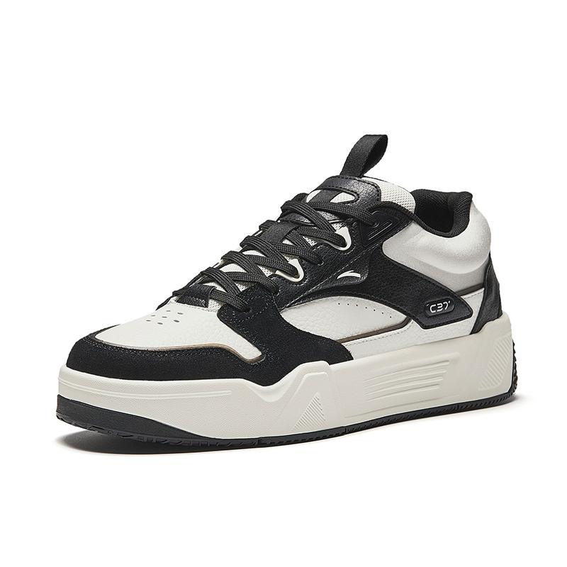 Anta C37 Series Panda Trendy Casual Non-Slip Shock Absorbing Wear-Resistant Lightweight Increased Height Low-Top Skate Shoes Men sneaker 912448081-2