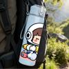 1PC Space Suit Little Astronaut 750ml Color Plastic Sports Water Bottle Leakproof Flip Straw Lid Suitable for Sports Office Home Use