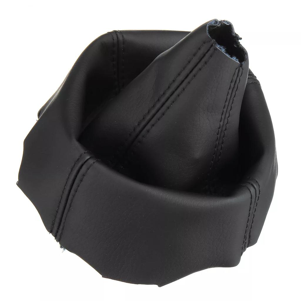 1pc Leather Gear Stick Gaiter Boot Cover Black Stitch For HONDA CRV CR-V 2006+