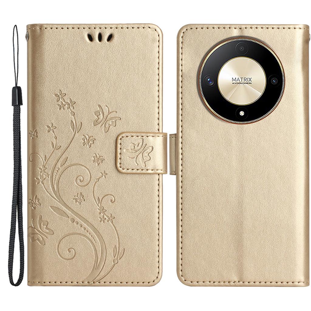 For Honor Magic6 Lite 5G/X50 5G/X9b 5G Wallet Case Butterfly Leather Flip Phone Cover