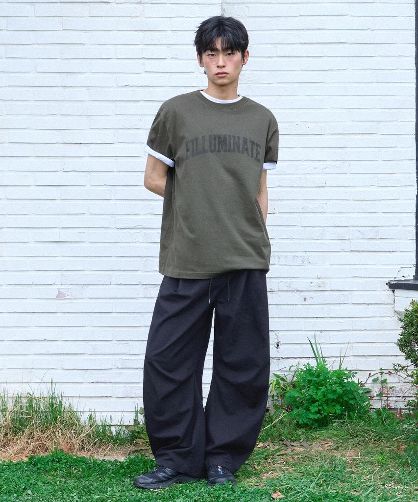 FILLUMINATE One-Pleat Curved Linen Pants - Natural