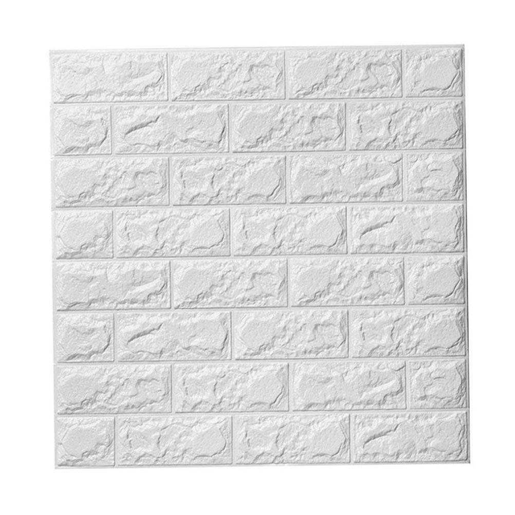 3D Brick Grain Wall Stickers Self Adhesive Realistic Texture Easy Cut Customizable Wall Decor for Living Room Bedroom School