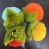 Imitation Rex Rabbit Fur Persimmon Keychain - Cute Plush Pendant Bag Accessory