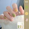 3PCS/1pack No-bake Quick-drying Long-lasting White Sequins Fine Glitter Ice Transparent Naked Tear Nail Polish Set