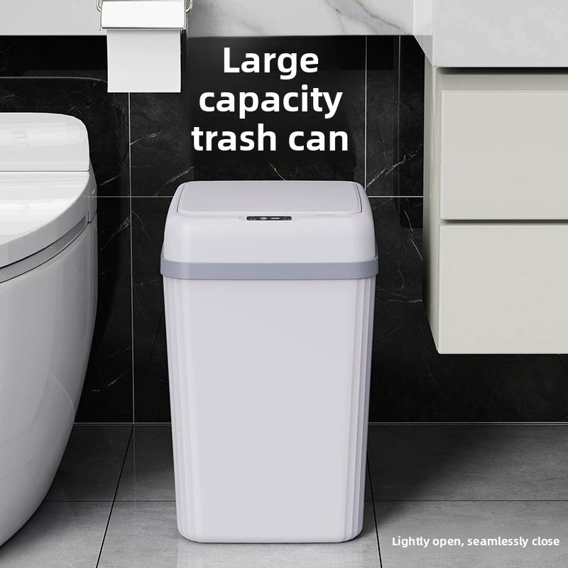 Cubo de basura inteligente con sensor automático para cocina baño sin contacto