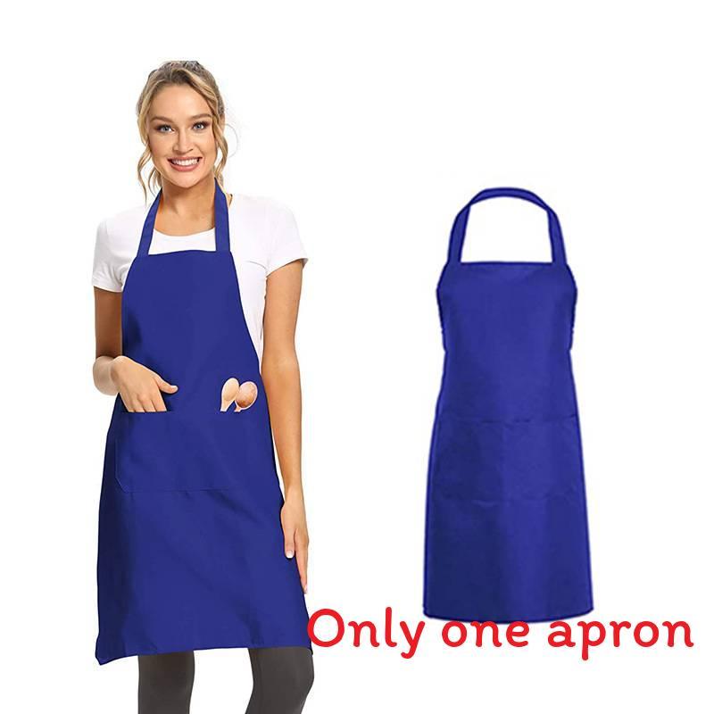 Moderner Polyester-Schürze mit einfarbigem Design für Restaurant- und Küchengebrauch