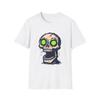 Unisex Softstyle T-Shirt Totenkopf Gothic Neon Augen