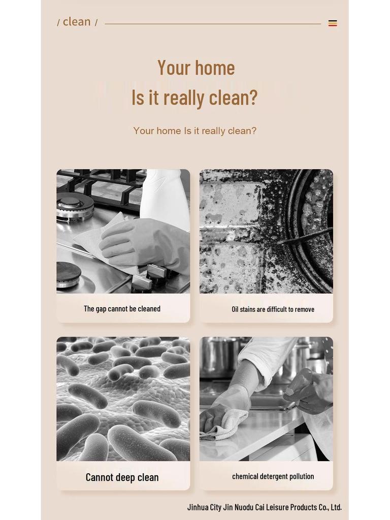 High-Temp, High-Pressure Kitchen Steam Cleaner - Compatible with US & EU Standards
