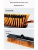 Large Commercial Stiff Bristle Floor Scrubber Brush with Long Handle for Cement, Moss, Marble, and Tile Cleaning
