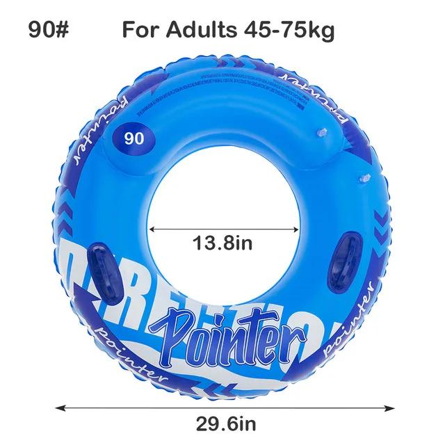 

Утолщенное кольцо для плавания, поплавок, надувная игрушка с ручкой, кольцо для плавания, трубка, круг для плавания для взрослых, бассейн, пляжное водное игровое оборудование