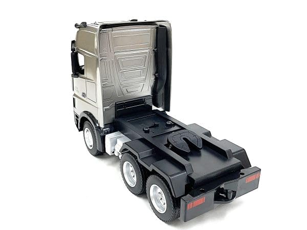 Huina Toys 1552 832mm Long Scale RTR Heavy Equipment Trailer with Power Shovel and Backhoe Figure 2.4GHz 9-Channel 1/18 3-Axle 2-Differential