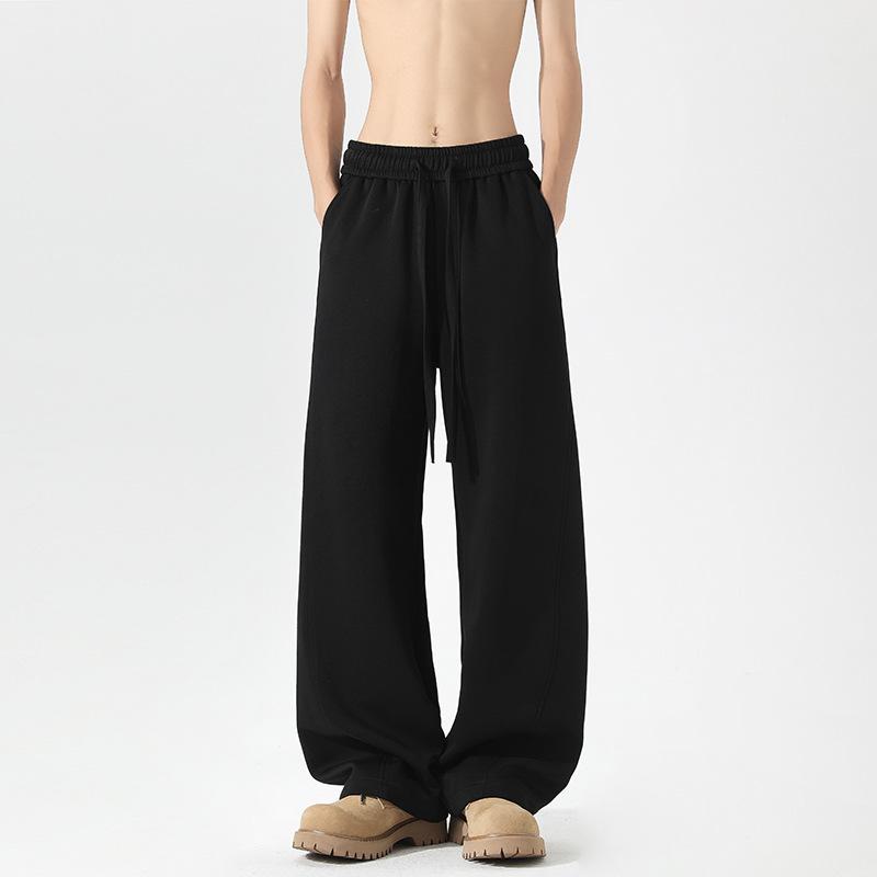 

High Street Scimitar Pants Men s Spring Autumn Trendy Brand Wide-leg Sweatpants Retro Loose Straight Casual Pants 5XL